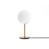 TR Bulb Table Lamp: Matte + Brushed Brass