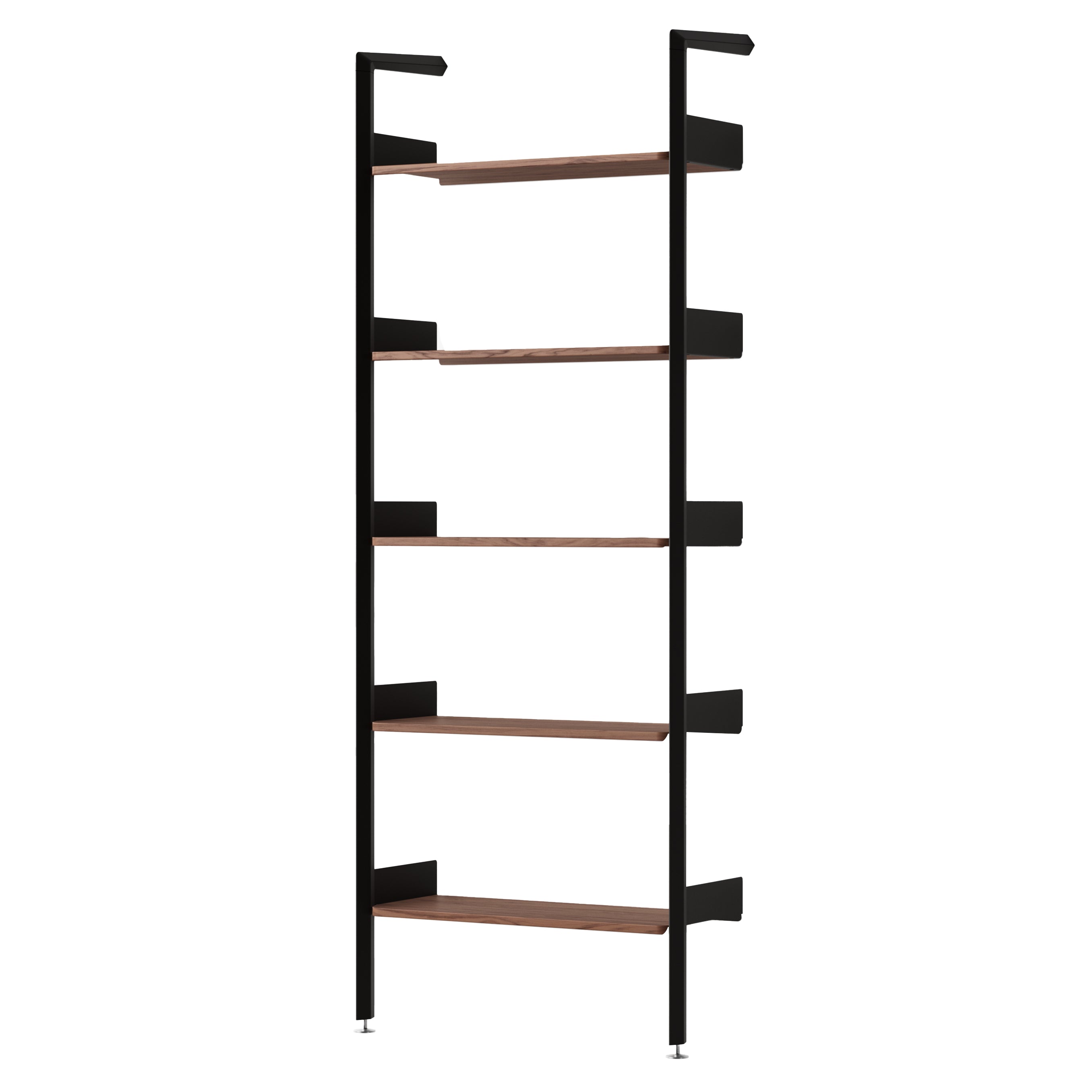 Rombe Modules Shelving: IF1 + Lacquered Walnut