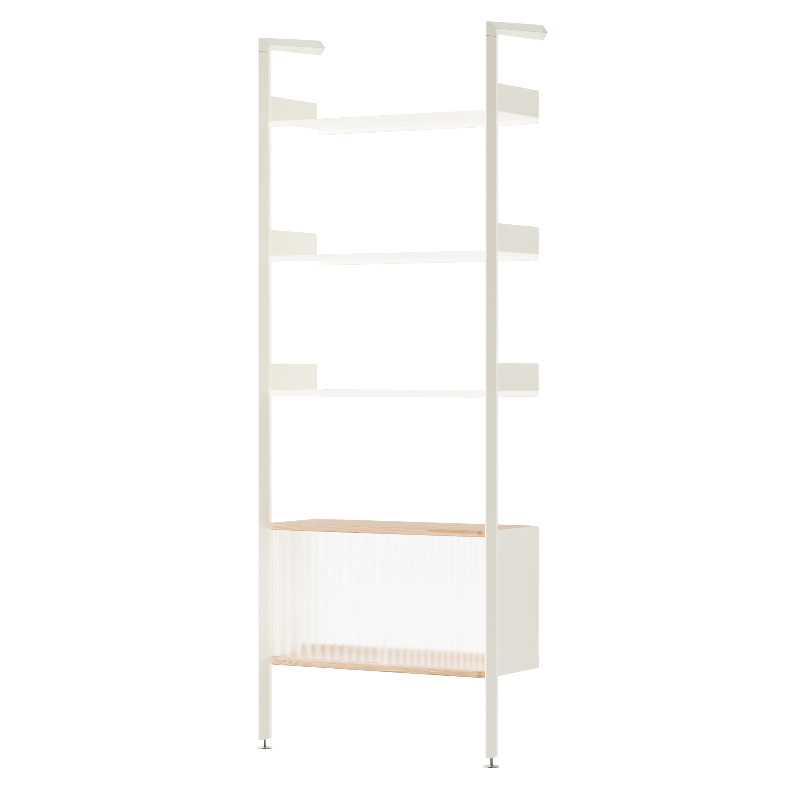 Rombe Modules Shelving: IF3 + Alabaster