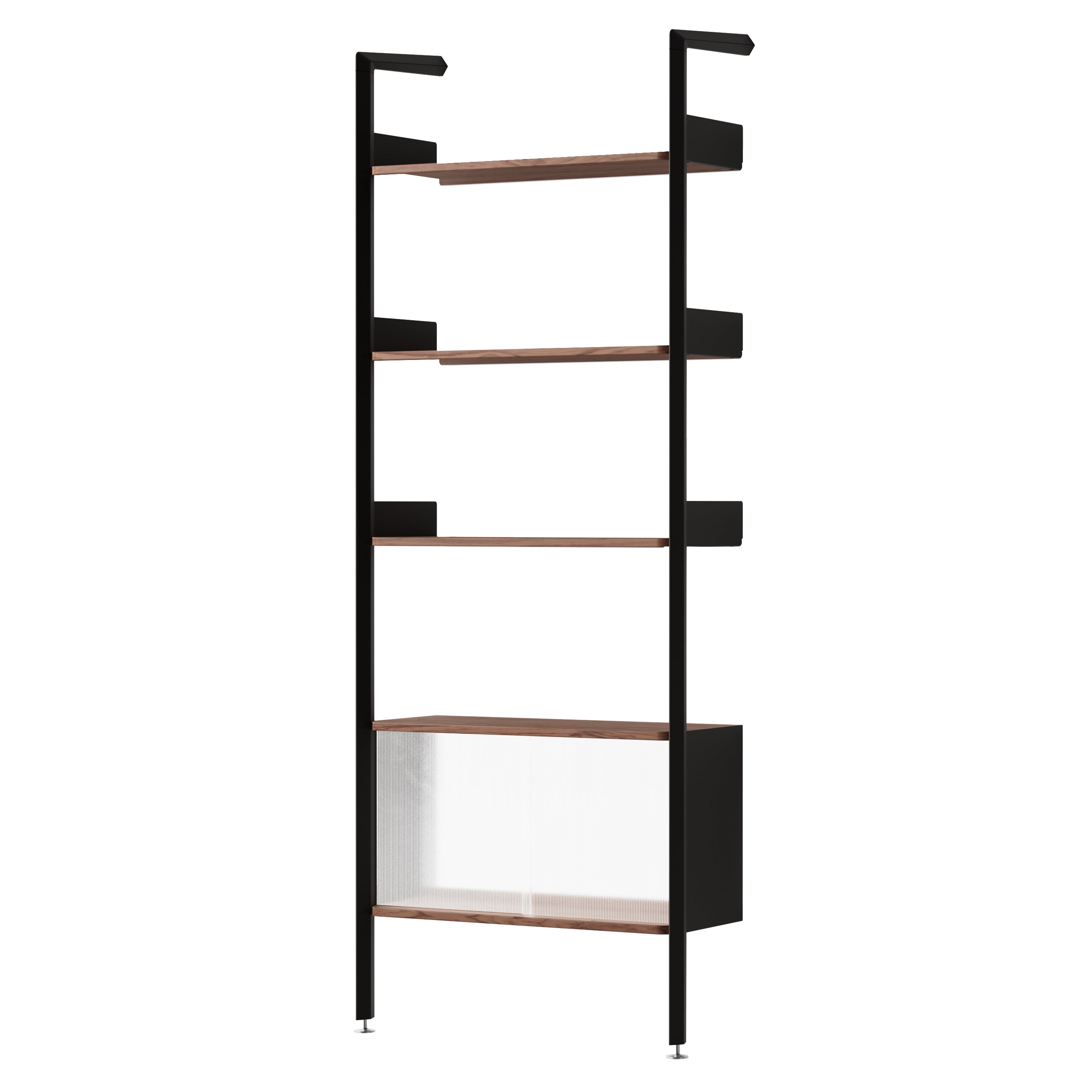 Rombe Modules Shelving: IF3 + Lacquered Walnut