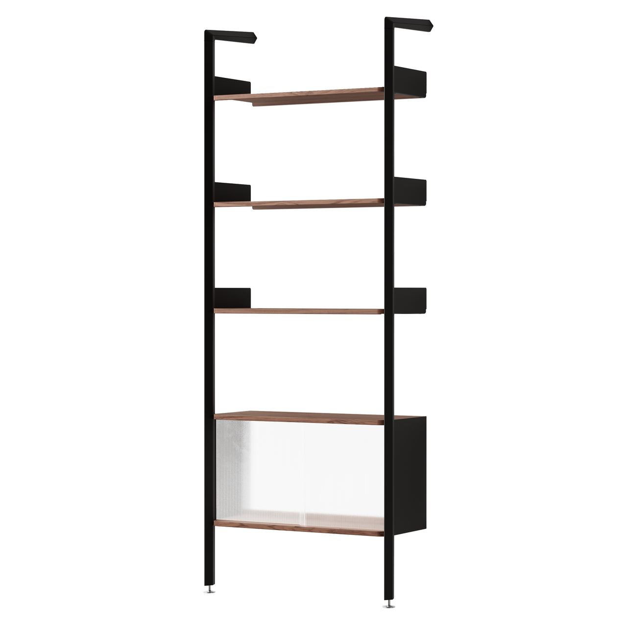 Rombe Modules Shelving: IF3 + Lacquered Walnut