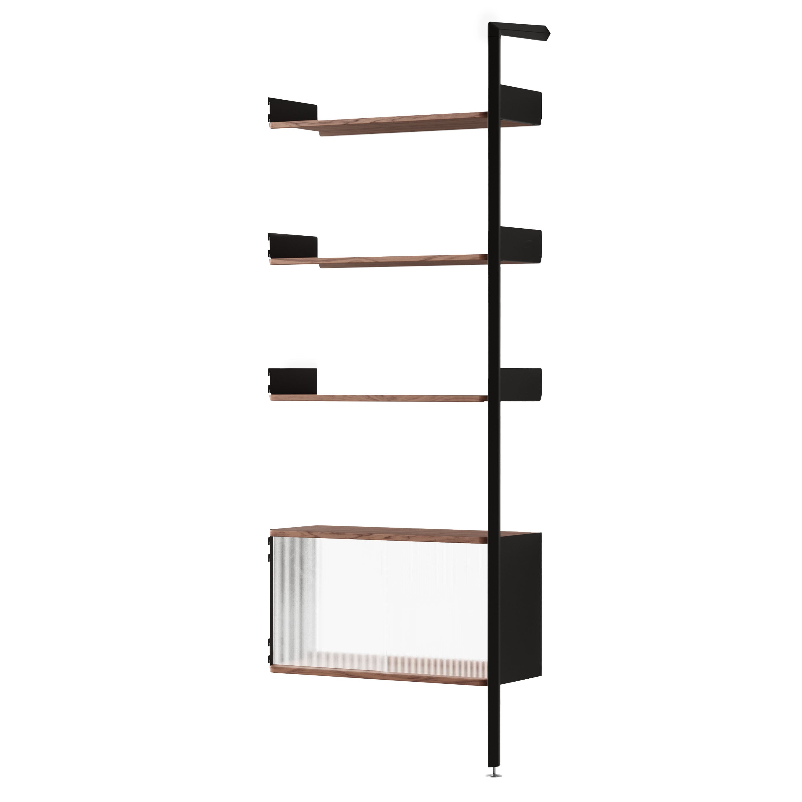 Rombe Modules Shelving: IF6 + Lacquered Walnut