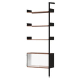 Rombe Modules Shelving: IF6 + Lacquered Walnut