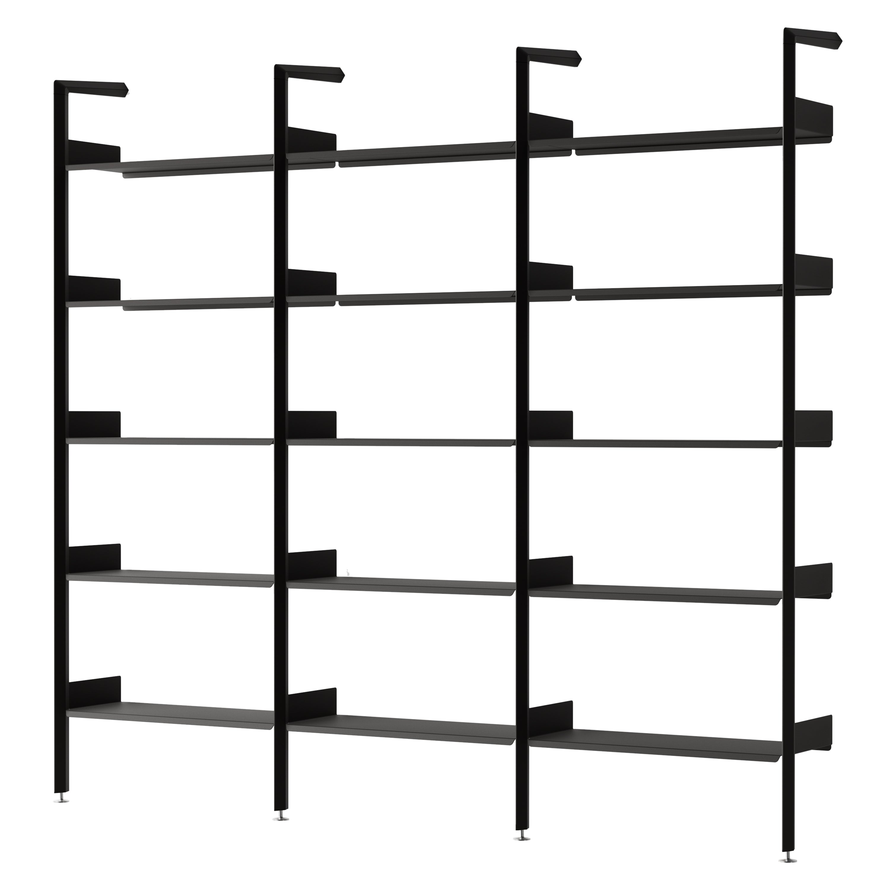 Rombe Modular Shelving: Configuration F + Anthracite