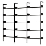 Rombe Modular Shelving: Configuration F + Anthracite