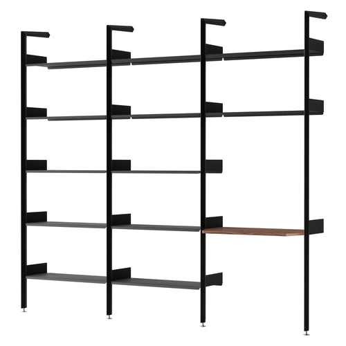 Rombe Modular Shelving: Configuration G + Anthracite