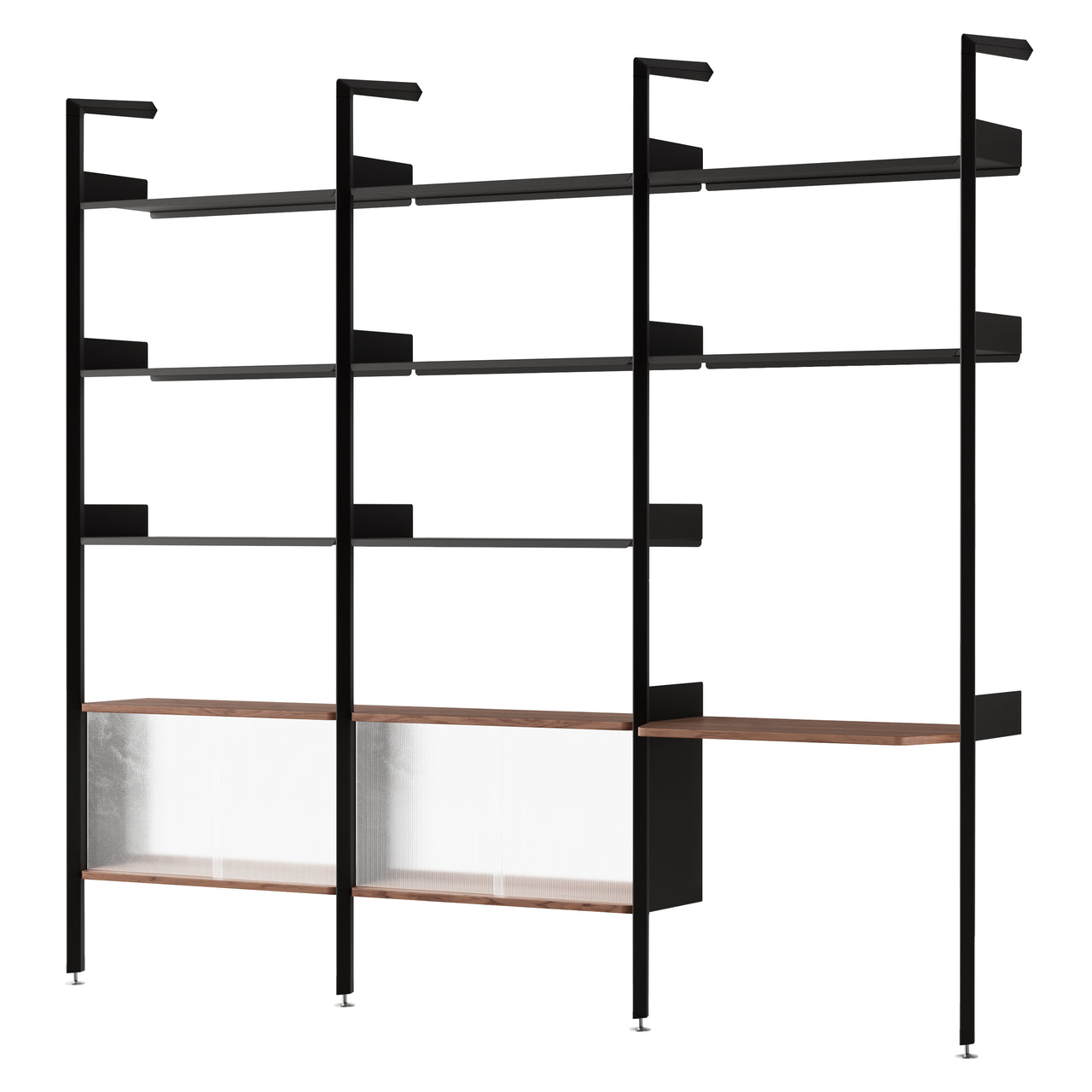 Rombe Modular Shelving: Configuration J + Anthracite