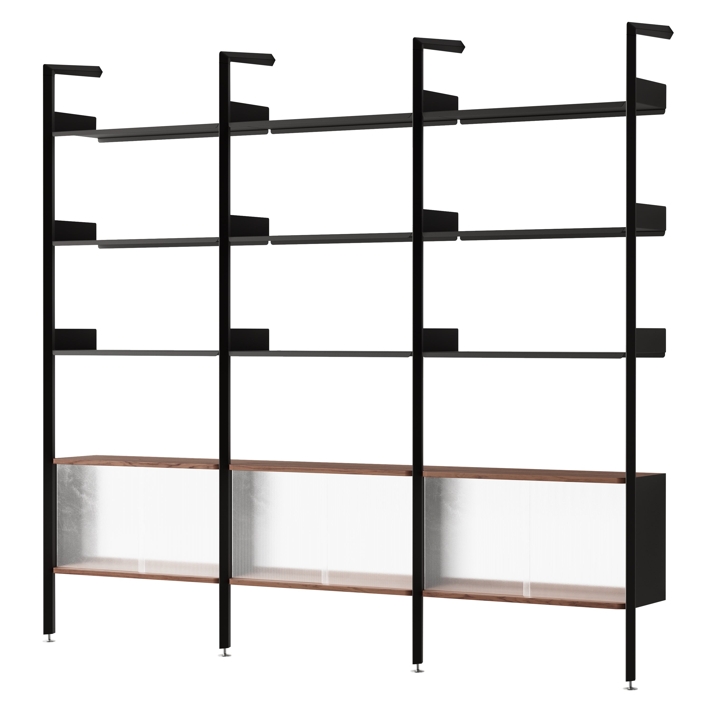 Rombe Modular Shelving: Configuration K + Anthracite