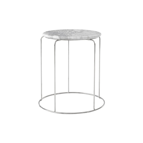 Wire Stool VP11: Marble + Bianco Carrara