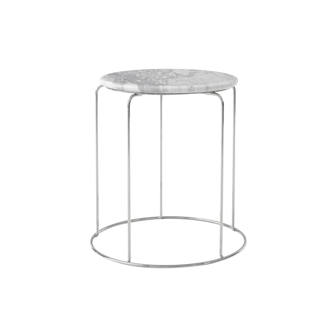 Wire Stool VP11: Marble + Bianco Carrara