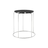Wire Stool VP11: Marble + Nero Marquina