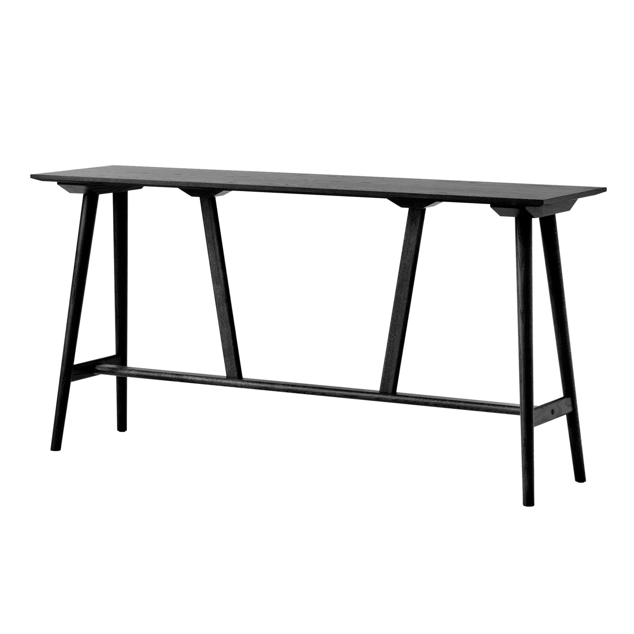 In Between Bar + Counter Table: 4 legs + Counter - SK25 + Black Lacquered Oak