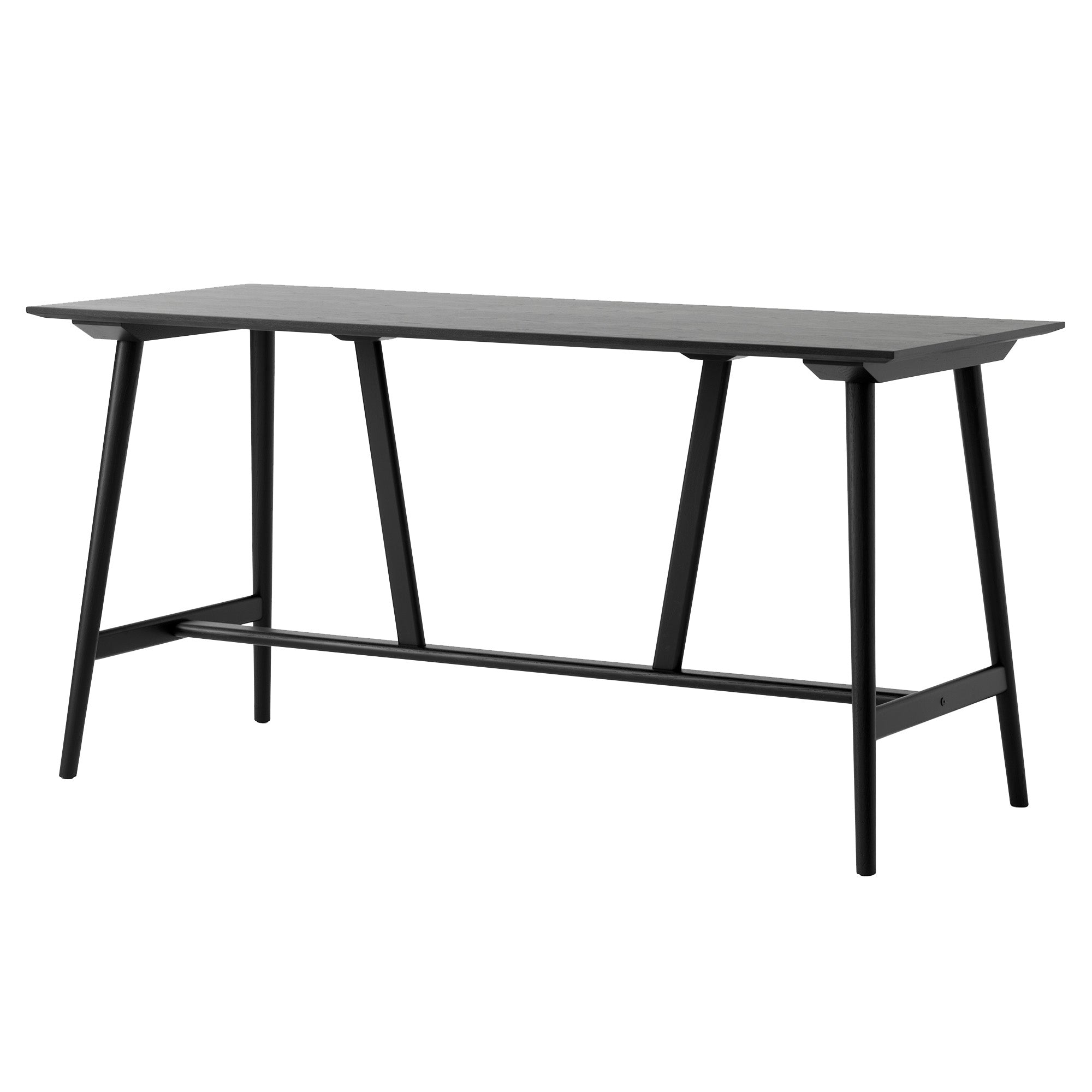 In Between Bar + Counter Table: 4 legs + Counter - SK26 + Black Lacquered Oak