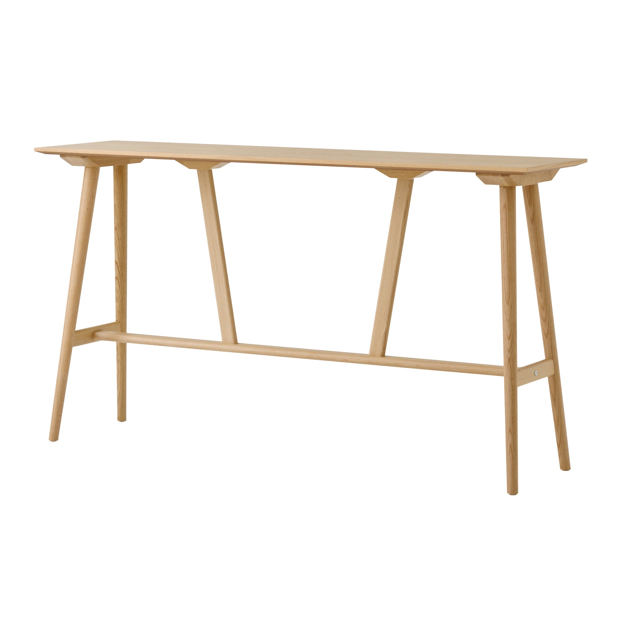In Between Bar + Counter Table: 4 legs + Bar - SK27 + Lacquered Oak
