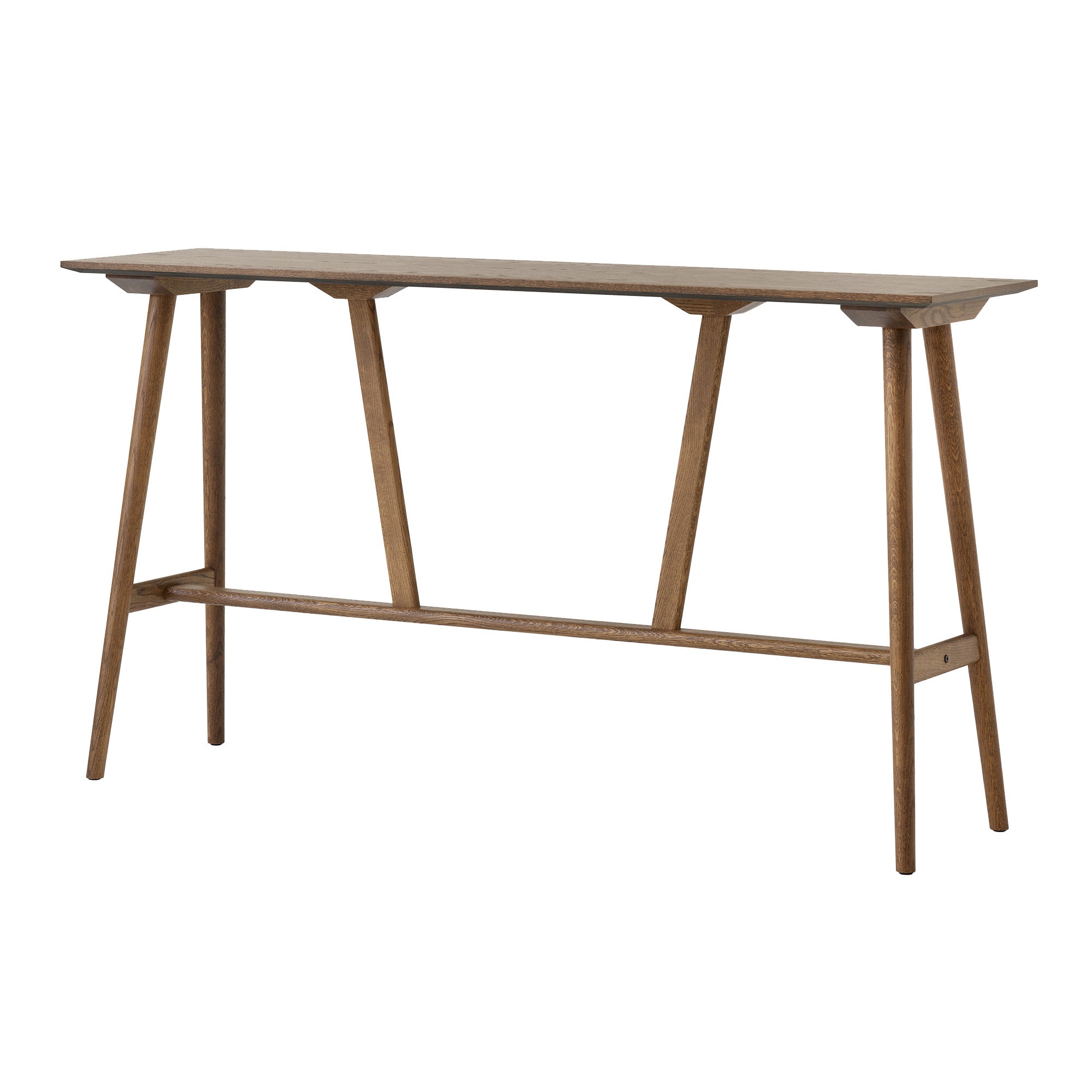 In Between Bar + Counter Table: 4 legs + Bar - SK27 + Smoked Lacquered Oak