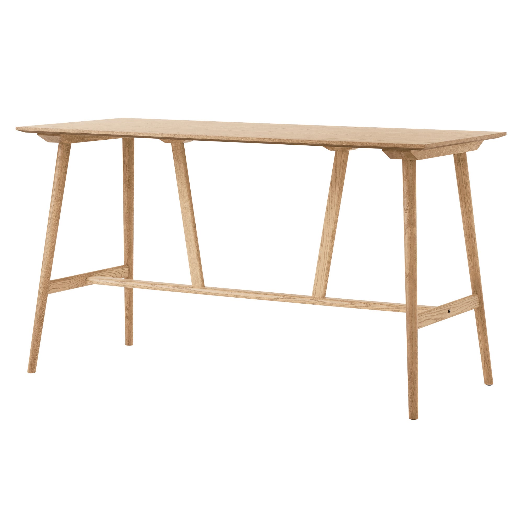 In Between Bar + Counter Table: 4 legs + Bar - SK28 + Lacquered Oak