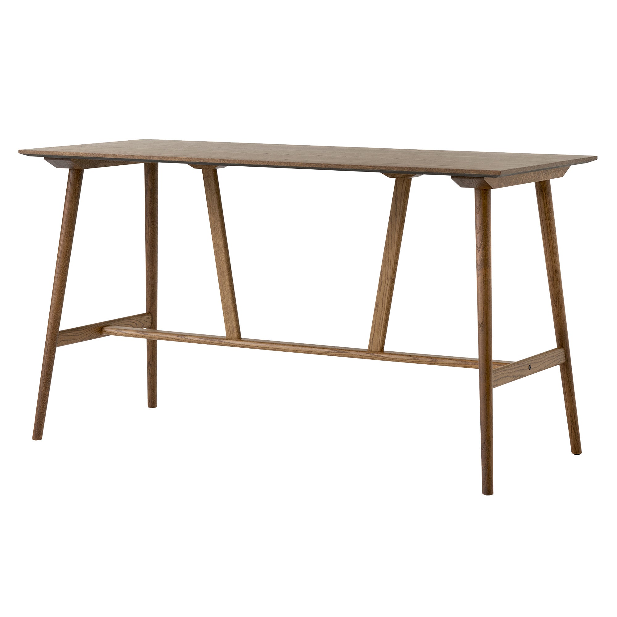 In Between Bar + Counter Table: 4 legs + Bar - SK28 + Smoked Lacquered Oak