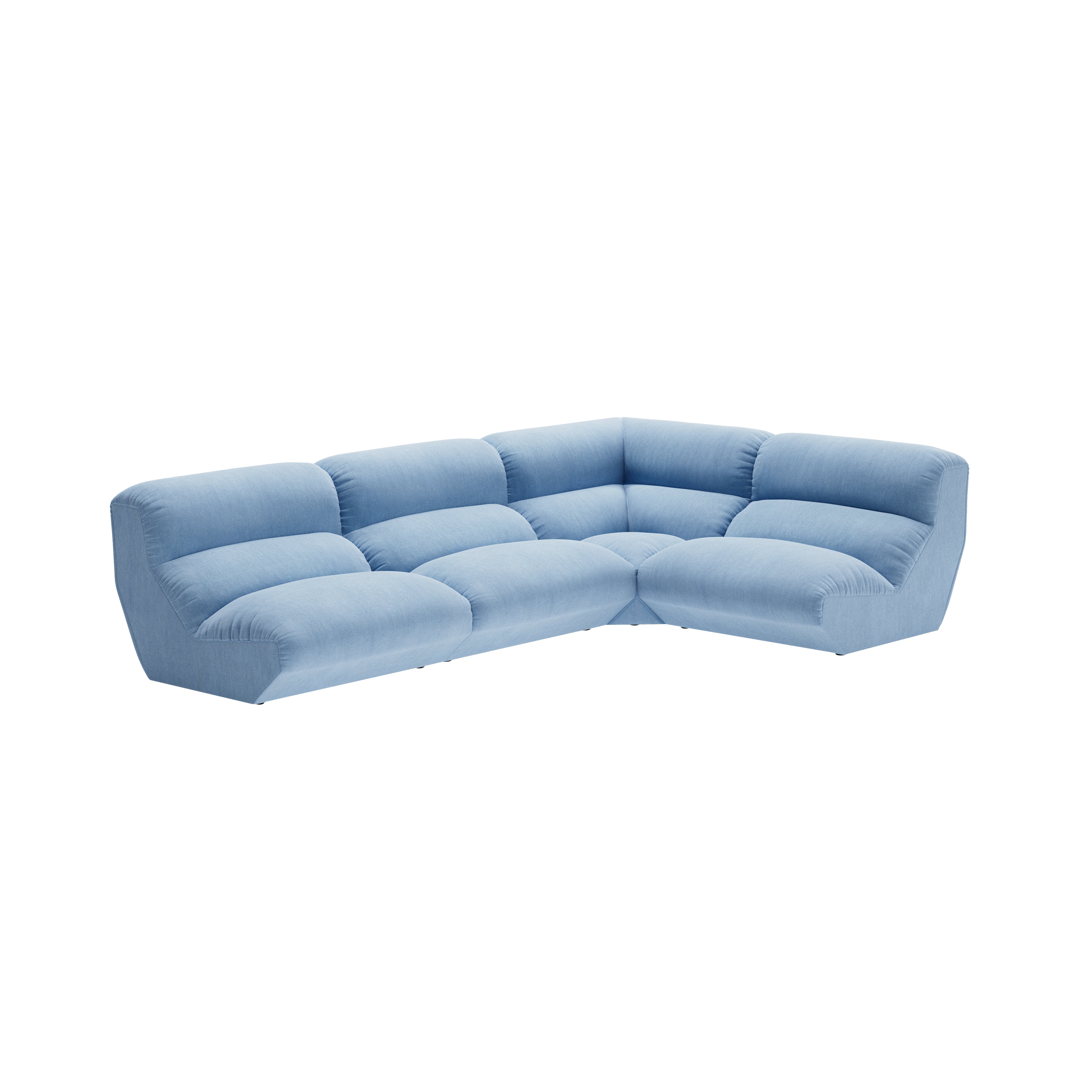 Hi Lo Sofa Modular: Configuration E + Gentle 0733