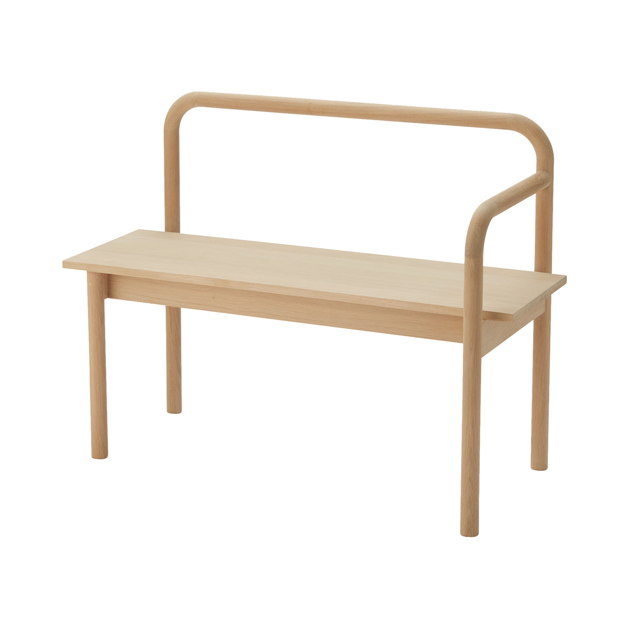 Maissi Bench: White Soaped Oak