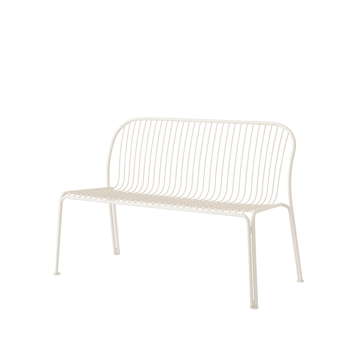 Thorvald SC111 Outdoor Dining Bench: Ivory