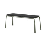 Thorvald SC112 Outdoor Bench with Seatpad: Bronze Green + Heritage Char