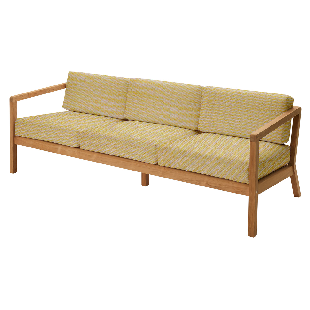 Virkelyst 3 Seater Sofa: Honey Yellow