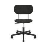 Co Task Chair with Casters: Fully Upholstered + Black Aluminum
