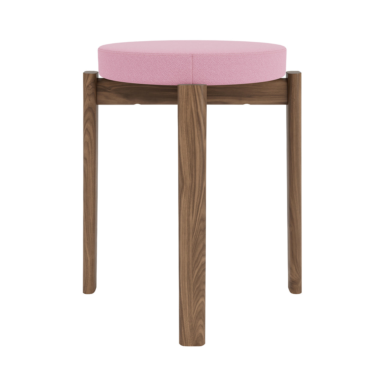 Passage Stool: Upholstered + Walnut +  Vidar 4 0526