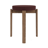 Passage Stool: Upholstered + Walnut + Vidar 4 0693