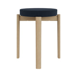 Passage Stool: Upholstered + Natural Oak + Vidar 4 0786