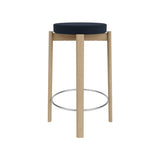 Passage Bar + Counter Stool: Upholstered + Natural Oak + Steel
