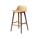 Rely Bar + Counter Lowback Chair: HW123 + HW118 + Counter (HW118) + Beige Sand + Walnut