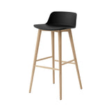 Rely Bar + Counter Lowback Chair: HW123 + HW118 + Bar (HW123) + Black + Oak