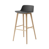 Rely Bar + Counter Lowback Chair: HW123 + HW118 + Bar (HW123) + Stone Grey + Oak