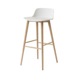 Rely Bar + Counter Lowback Chair: HW123 + HW118 + Bar (HW123) + White + Oak