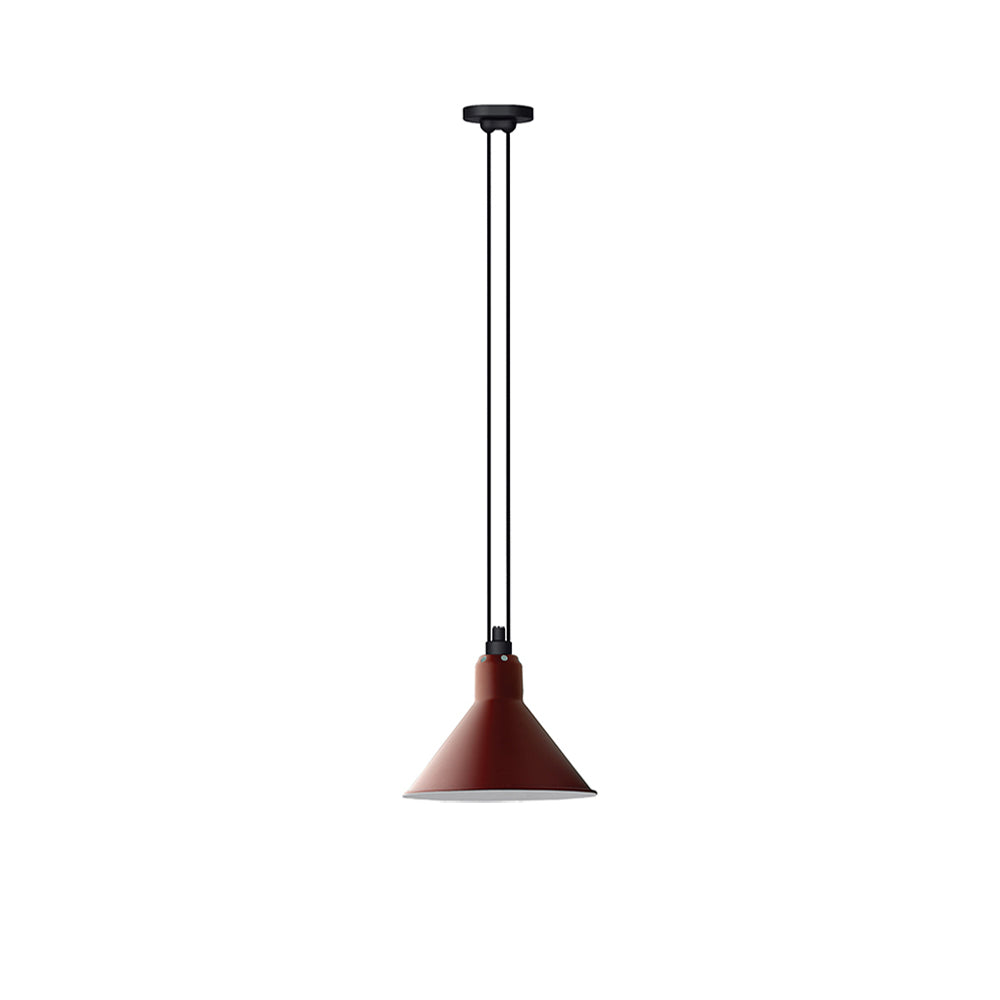 Les Acrobates N° 322 Pendant Lamp: Large + Red + Conic