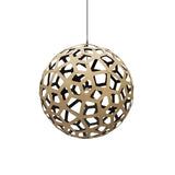 Coral Pendant Light: XX Large + Bamboo + Black + Black