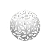 Floral Pendant Light: White + White + White