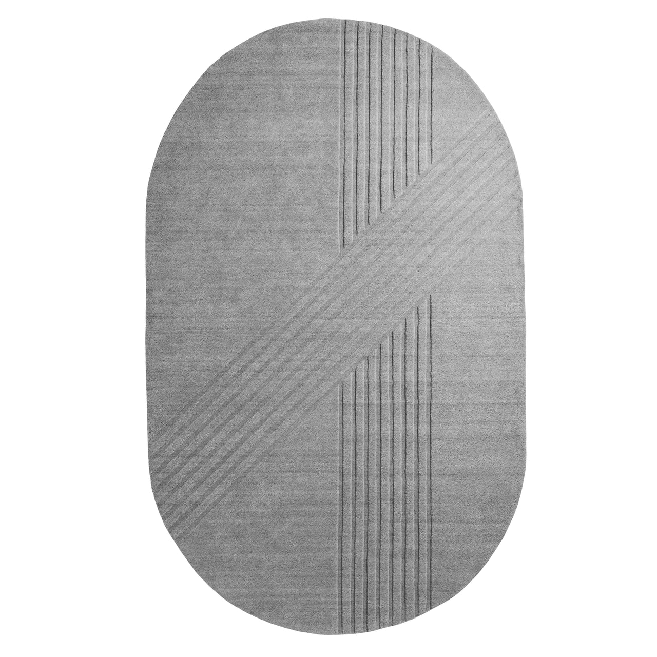 Kyoto Rug: Oval + Grey