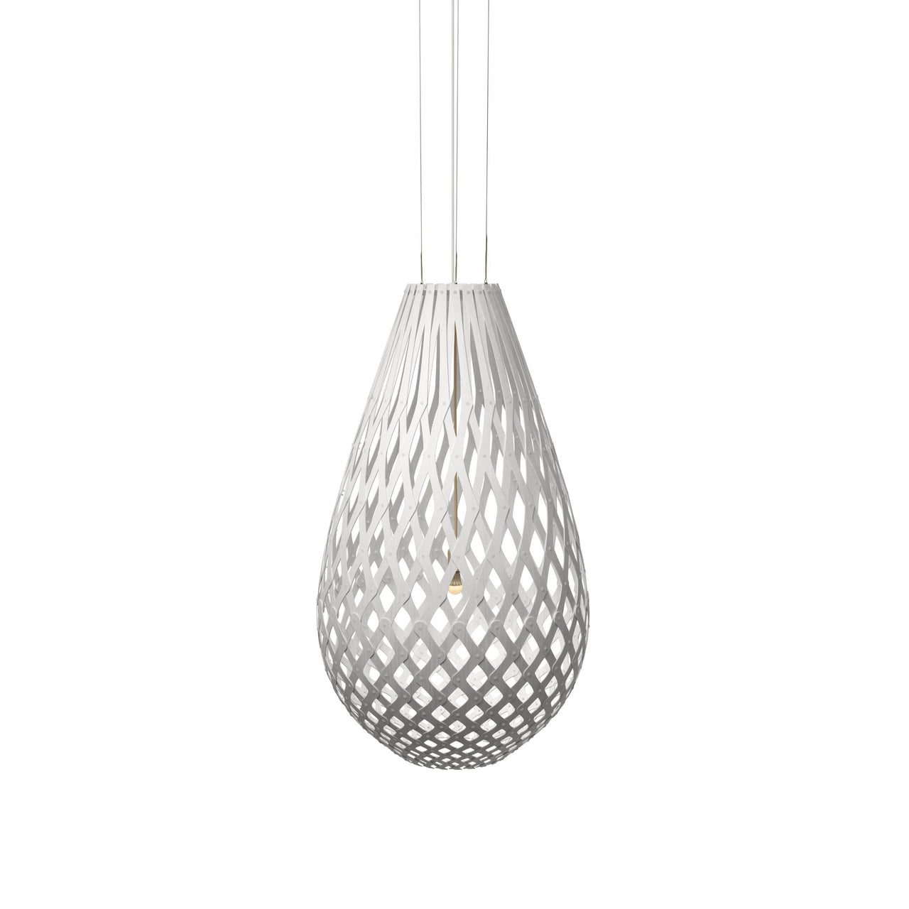 Kōura Pendant Light: Large + White + White