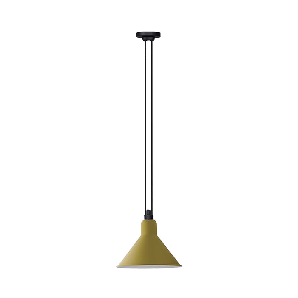 Les Acrobates N° 322 Pendant Lamp: Large + Yellow + Conic