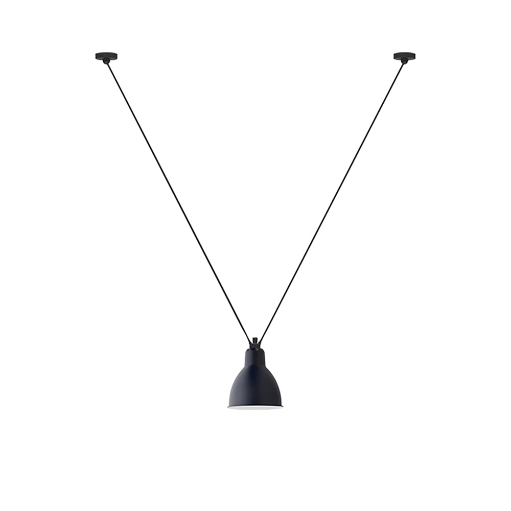 Les Acrobates N° 323 Pendant Lamp: Large + Blue + Round