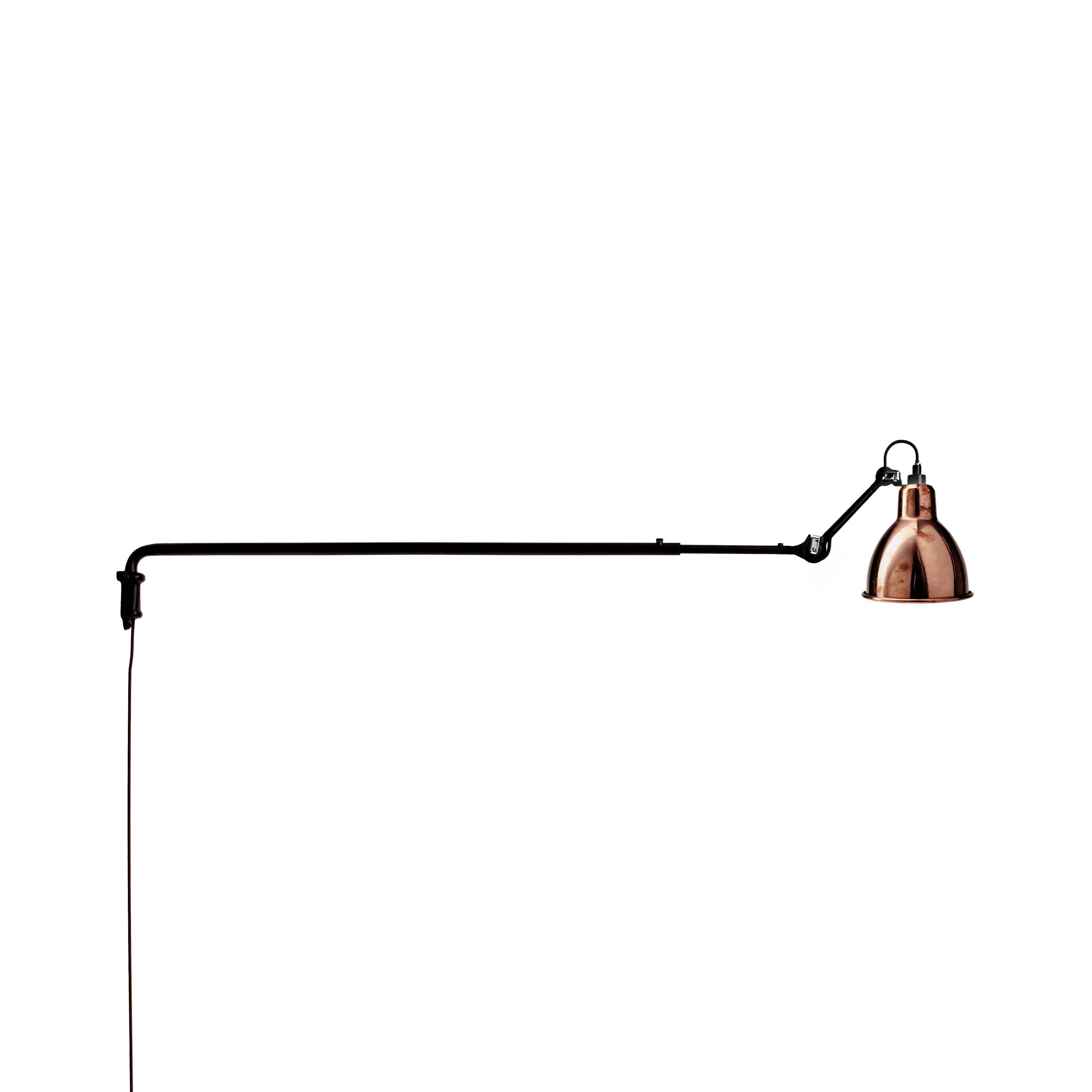 Lampe Gras N°213 Wall Lamp: Raw Copper + Round