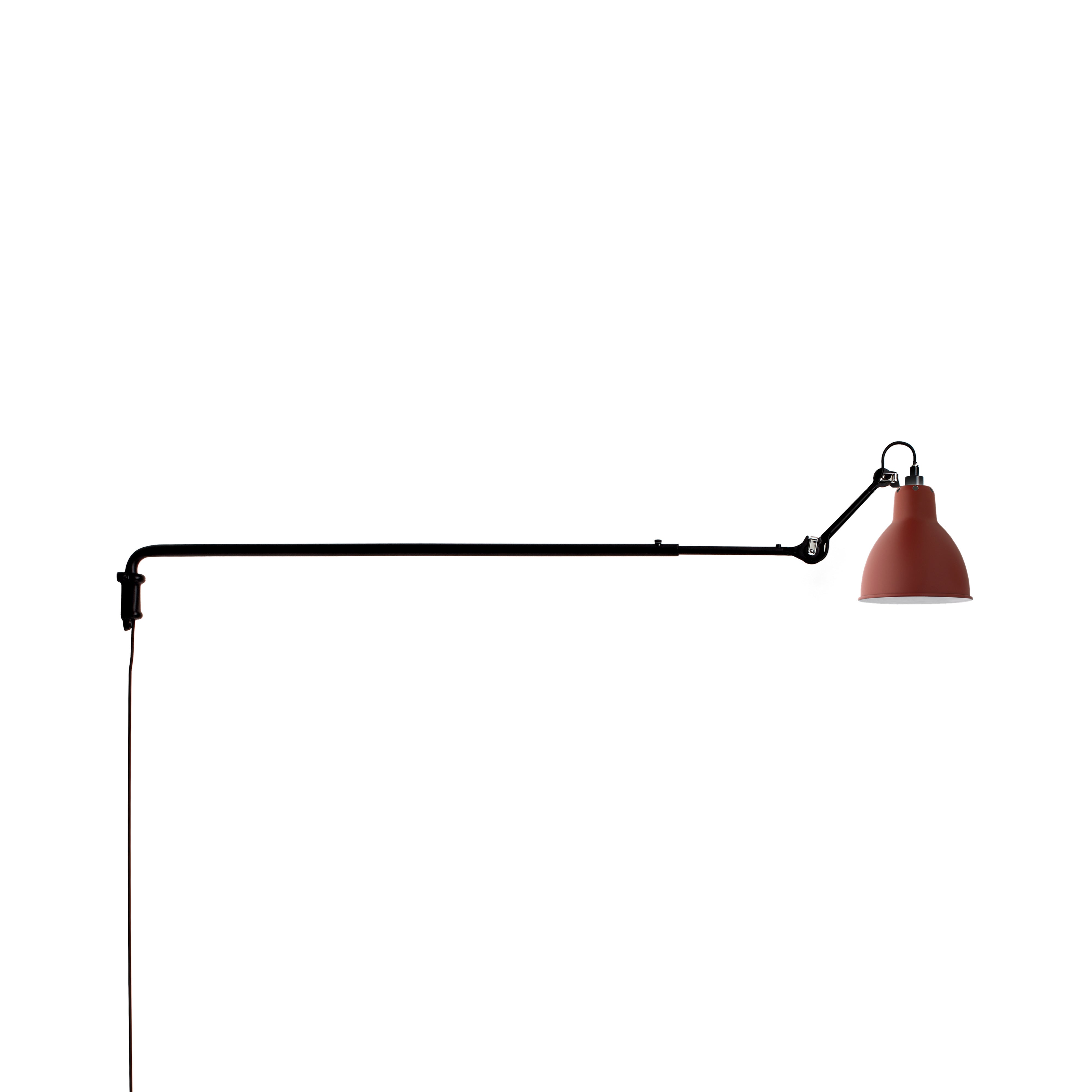 Lampe Gras N°213 Wall Lamp: Red + Round