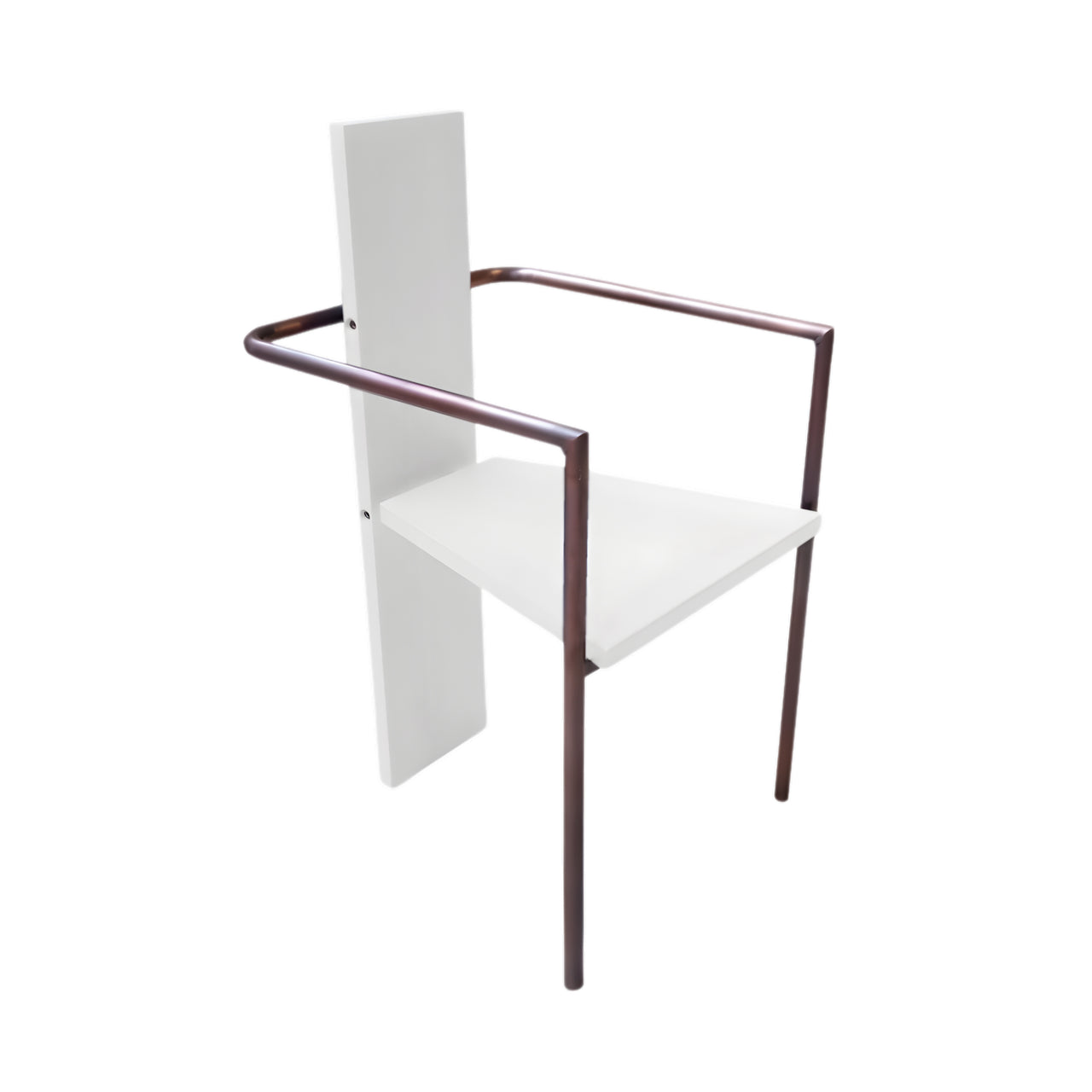 Concrete Armchair: White + Coppered