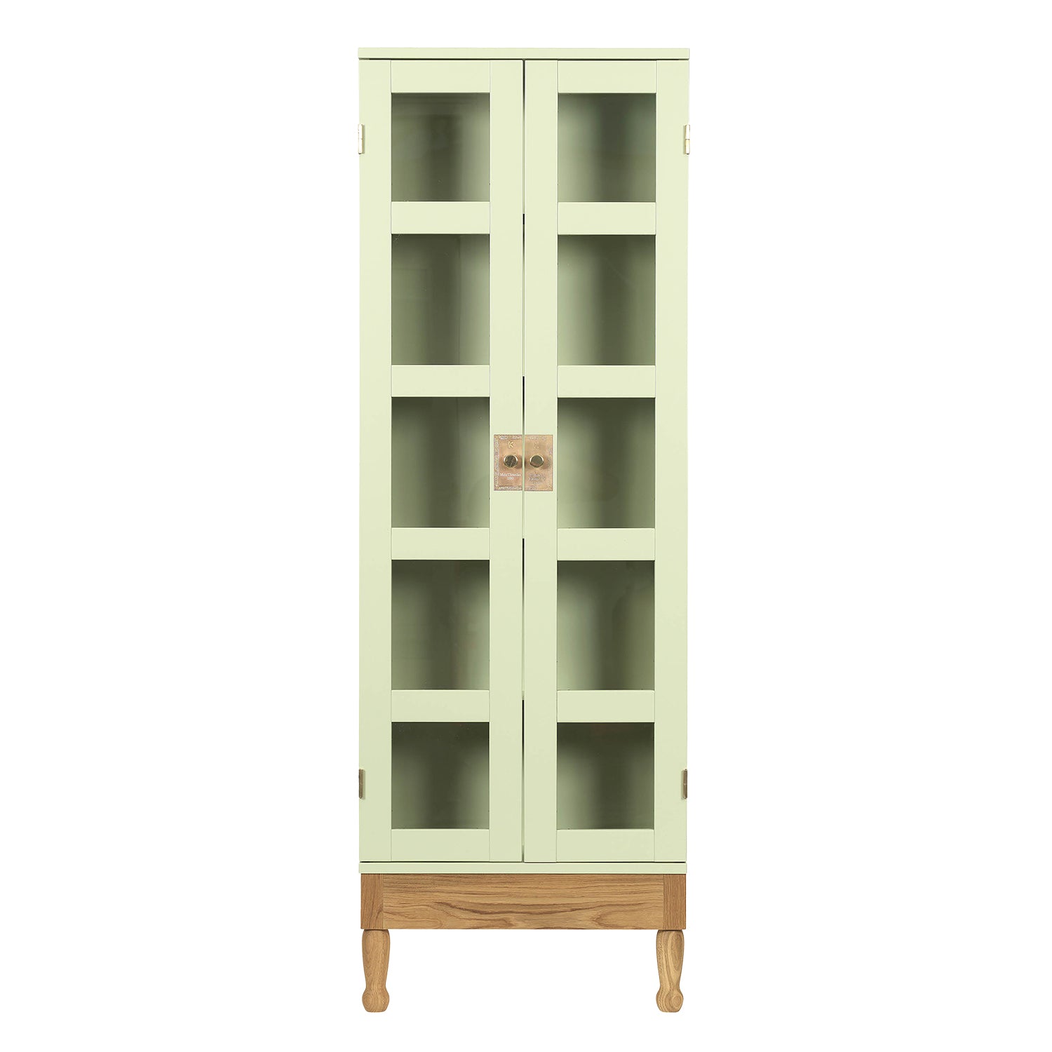 National Geographic Bookcase: Green + Oiled Oak