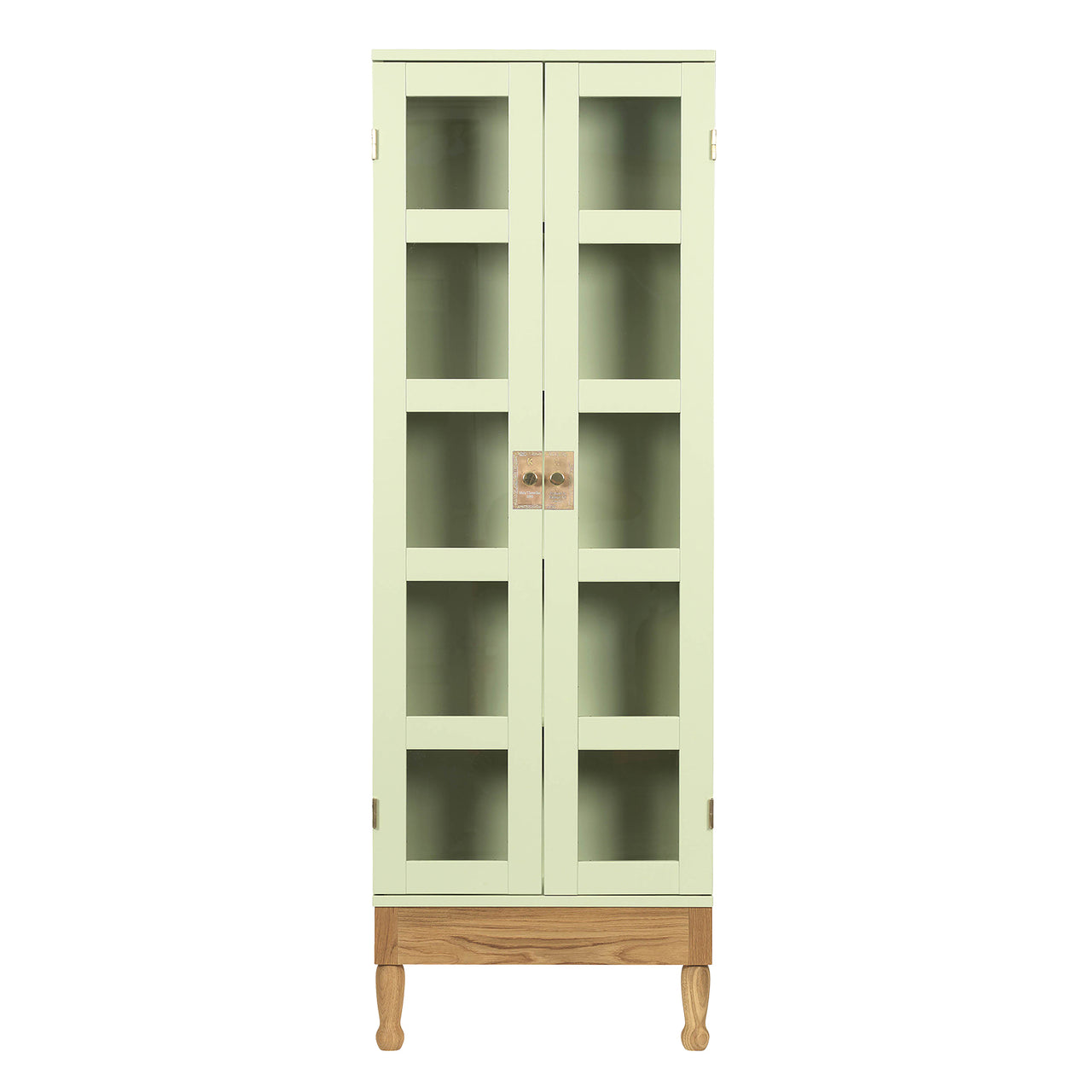 National Geographic Bookcase: Green + Oiled Oak