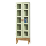 National Geographic Bookcase: Green + Oiled Oak