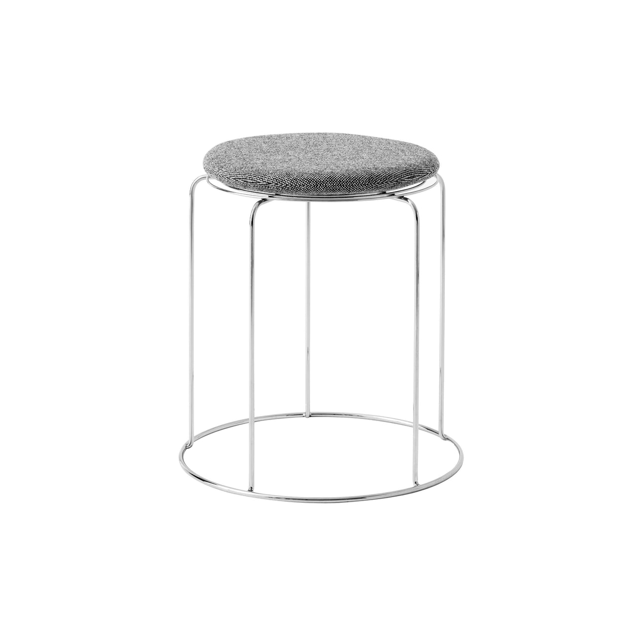 Wire Stool VP11: Upholstery + Hallingdal 126