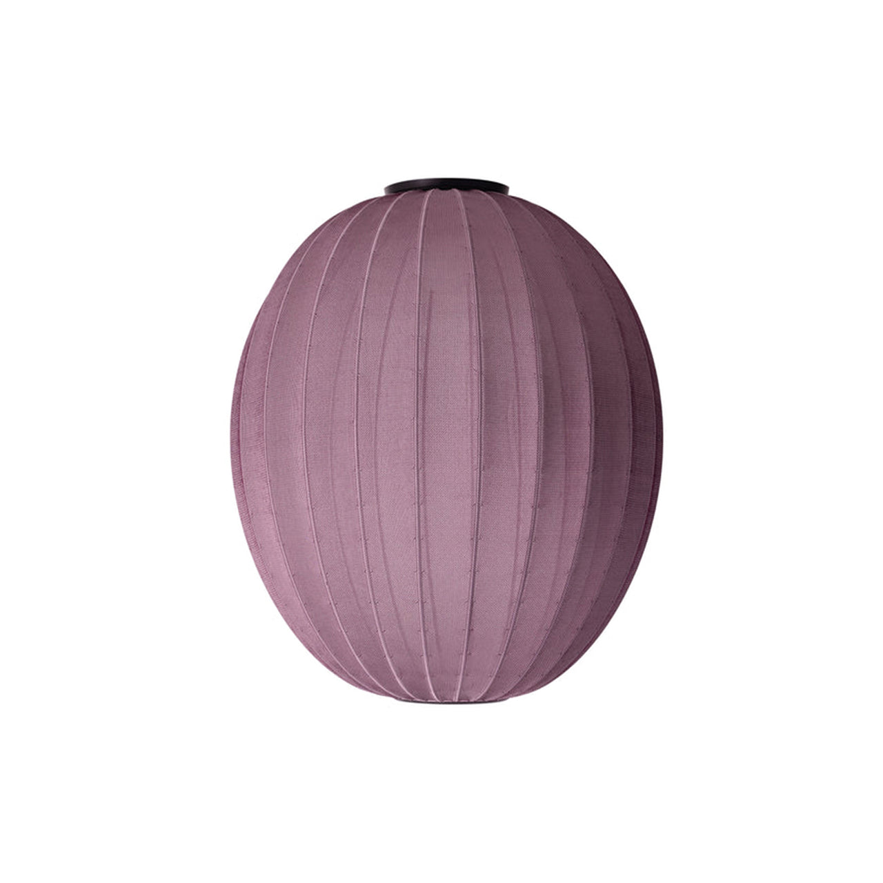 Knit-Wit High Oval Ceiling Lamp: Burgundy